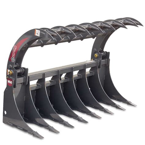 root grapple rake attachment for skid steer|virnig v50 root rake grapple.